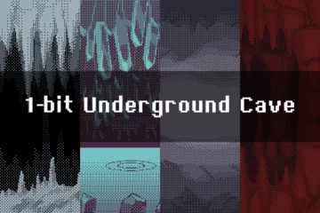 1-Bit Underground Cave Pixel Backgrounds 1-Bit Underground Cave Pixel Backgrounds