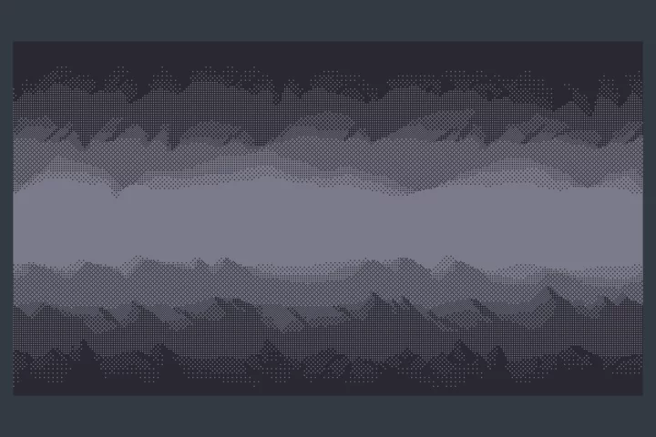 1-Bit Underground Cave Pixel Backgrounds