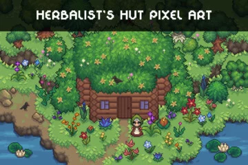 Pixel Art Herbalist’s Hut Top-Down Asset Pack Pixel Art Herbalist’s Hut Top-Down Asset Pack