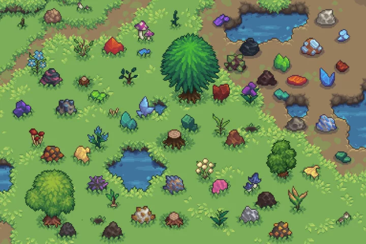 Pixel Art Resources and Icons Basic Pack