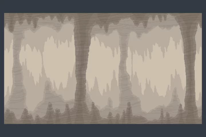 Pixel Cave Game Parallax Backgrounds