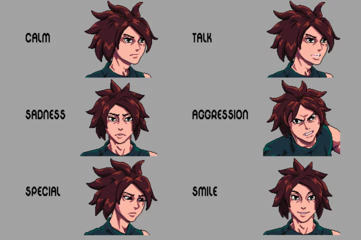 Pixel Shinobi Avatar Icon Pack for Dialogue