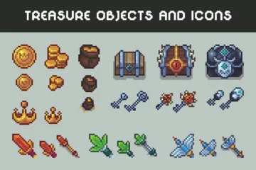 Treasure 32×32 Objects and Icons Pixel Pack