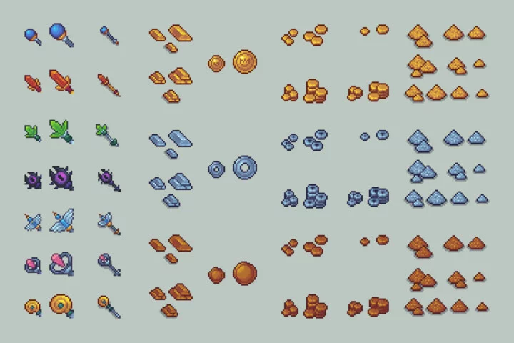 Treasure 32×32 Objects and Icons Pixel Pack