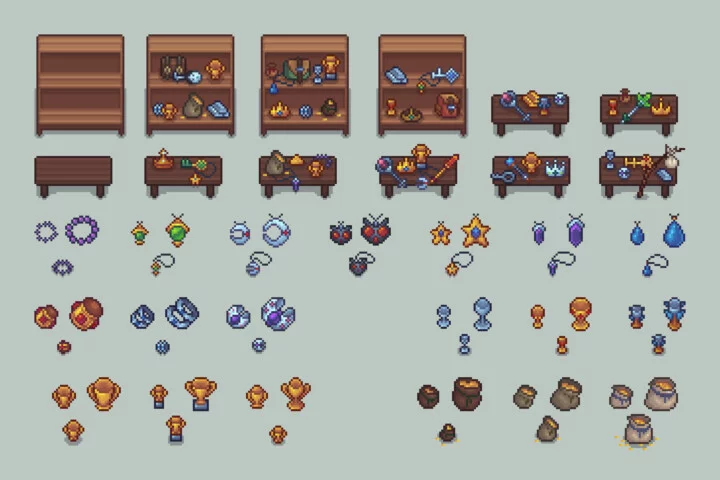 Treasure 32×32 Objects and Icons Pixel Pack