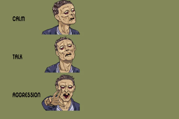 Zombie Icon Pixel Pack for Dialogues