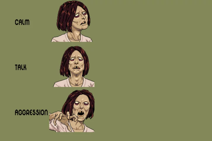 Zombie Icon Pixel Pack for Dialogues