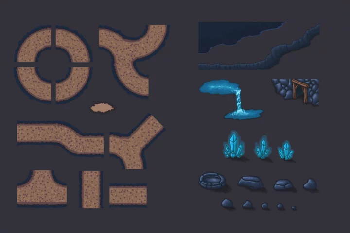 2D Tower Defense Tile Set for Strategy Games