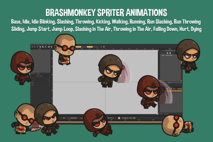 Free Bloody Alchemist Chibi Character Sprites