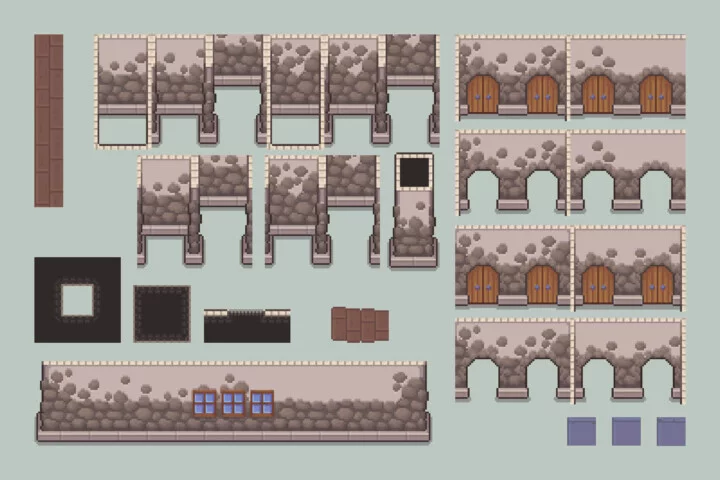 Free Glassblower’s Workshop Top-Down Pixel Art Asset