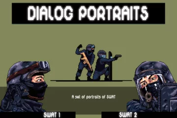 Free SWAT Dialog Portraits for Pixel Games