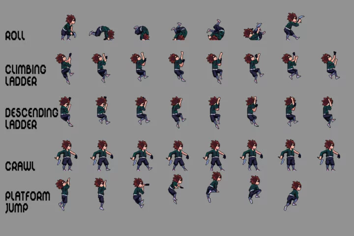 Shinobi Sprites Pixel Art Pack 2