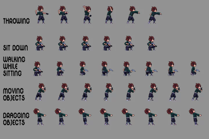 Shinobi Sprites Pixel Art Pack 2