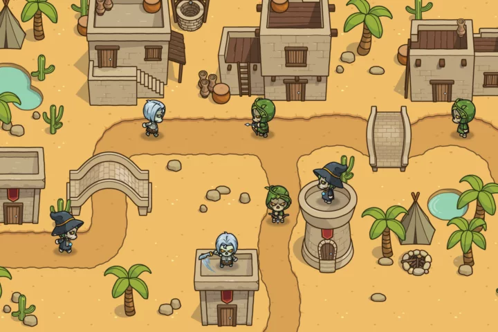 Top-Down Skeleton Characters Pack – Wizard, Knight, Archer