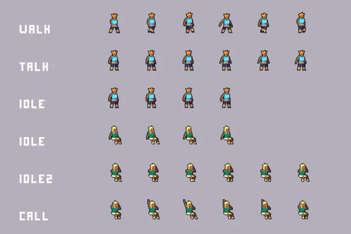 Cyberpunk Pixel Bar & Cafe NPC Asset Pack