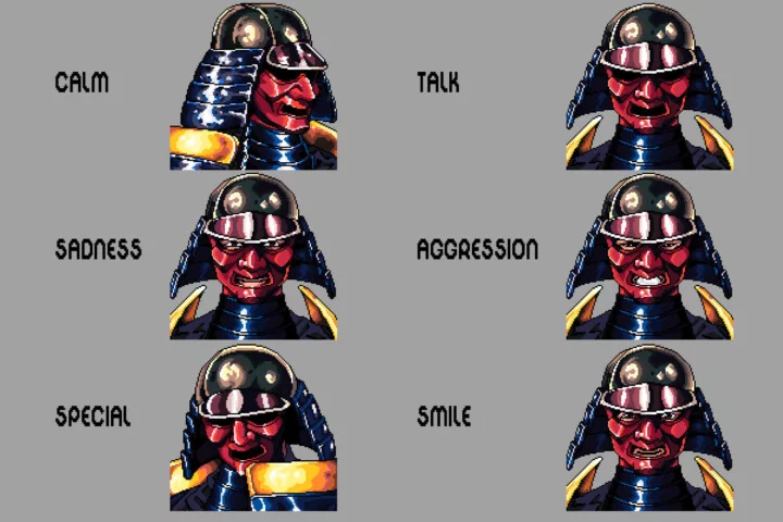 Samurai Avatar Icon Pixel Pack for Dialogue