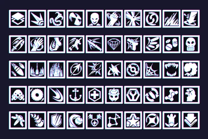 Free Cyberpunk Game 512×512 Icons for UI