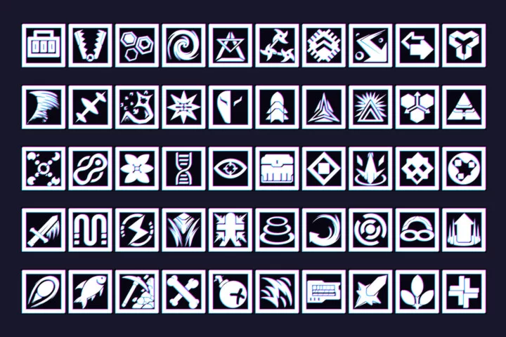 Simple Cyberpunk Game Icons Pack 512×512