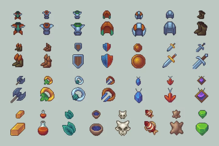 Adventure Fantasy Book Pixel Art