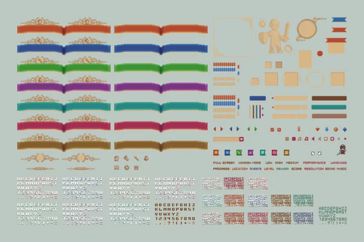 Adventure Fantasy Book Pixel Art