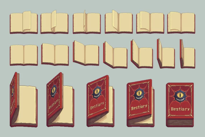 Bestiary Book Pixel Art Asset Pack