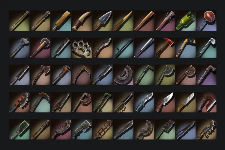 Free Post-Apocalypse Melee Weapon 512×512 Icons