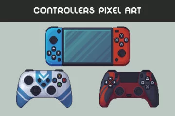 Gamepads and Controllers Free Pixel Art Asset Pack