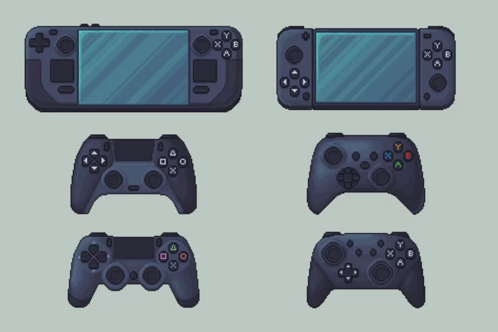 Gamepads and Controllers Free Pixel Art Asset Pack