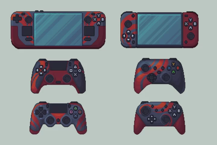 Gamepads and Controllers Free Pixel Art Asset Pack