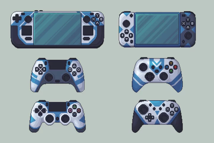 Gamepads and Controllers Free Pixel Art Asset Pack