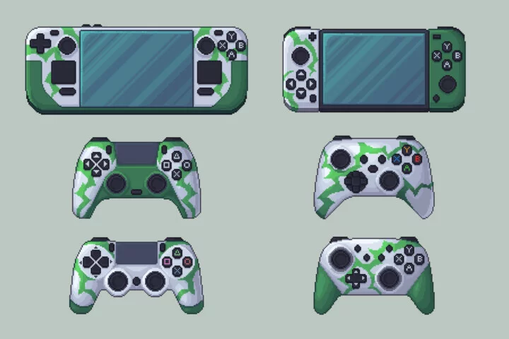 Gamepads and Controllers Free Pixel Art Asset Pack