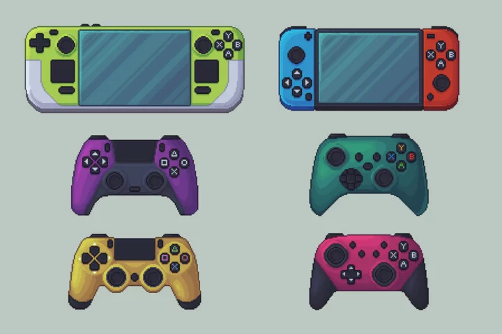 Gamepads and Controllers Free Pixel Art Asset Pack