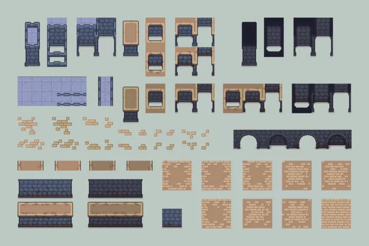 Sewer Tileset and Environment Pixel Art Asset Pack