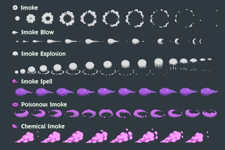 Free Cartoon Smoke Effects Asset Pack