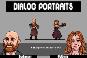 Free Medieval NPC Avatars Pixel Pack for Dialogue