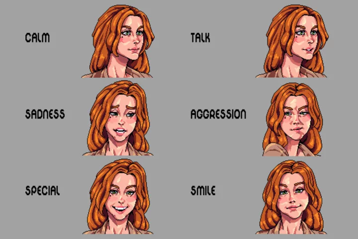 Free Medieval NPC Avatars Pixel Pack for Dialogue
