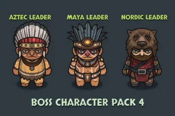 Free Tribal Warrior Boss Characters Asset Pack