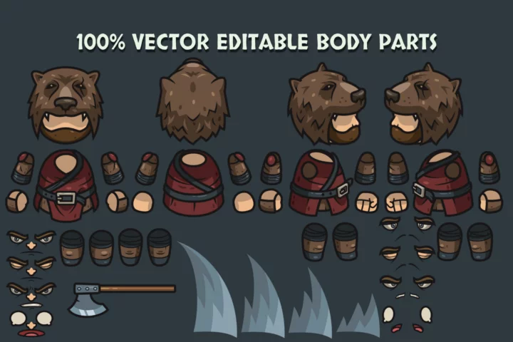 Free Tribal Warrior Boss Characters Asset Pack