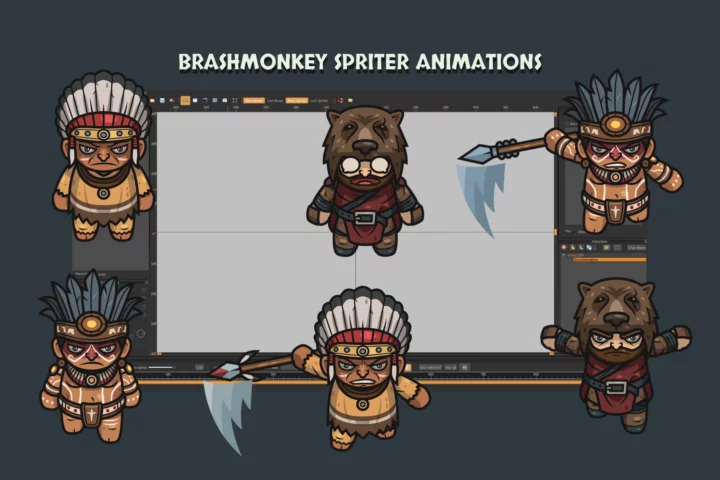 Free Tribal Warrior Boss Characters Asset Pack