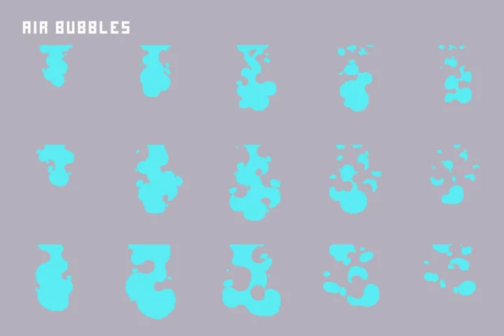 Game Water Effects & Splashes Pixel Pack