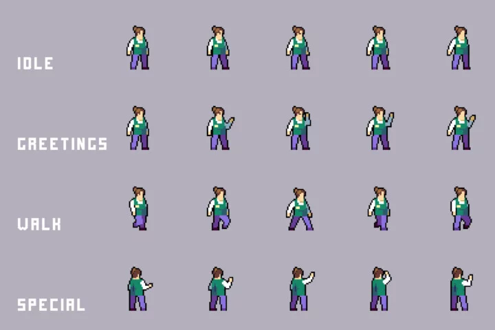 Market NPCs – Shoppers & Staff Asset Pixel Pack