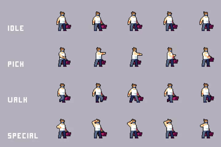 Market NPCs – Shoppers & Staff Asset Pixel Pack