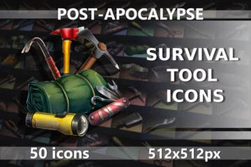 Post-Apocalypse Survival Tool Icons