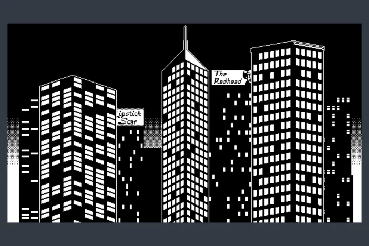 1-Bit Pixel Noir City Street Backgrounds