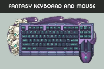Fantasy Keyboard and Mouse Free Pixel Art Asset Pack Fantasy Keyboard and Mouse Free Pixel Art Asset Pack