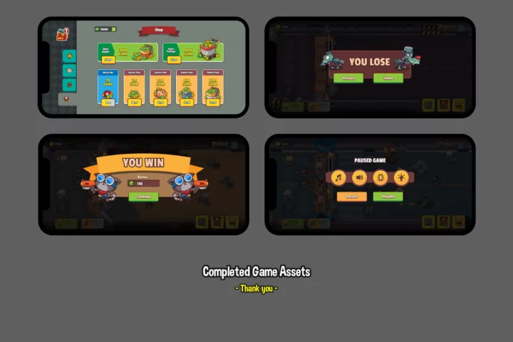 Free Cartoon Cat Defense Game Asset Kit