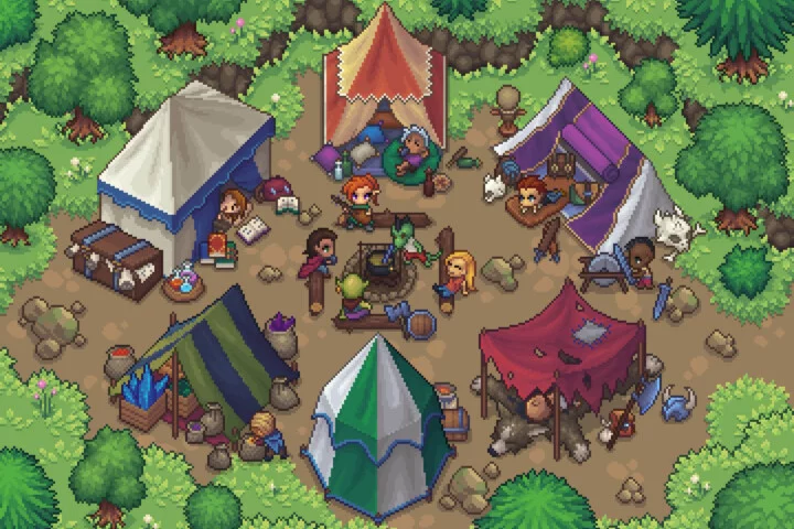 Fantasy RPG Camp Top Down Pixel Art Pack