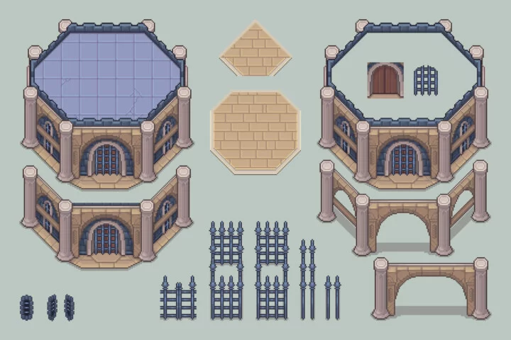 Fantasy RPG Prison Top-Down Pixel Art Pack