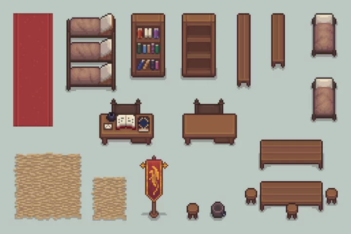 Fantasy RPG Prison Top-Down Pixel Art Pack