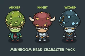 Fantasy Top-Down Mushroom Character Asset Pack Fantasy Top-Down Mushroom Character Asset Pack